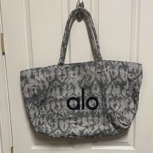 ALO Yoga Marble Gray Tote Bag